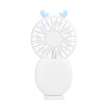 (6 Generation Cyan, 13cm*8cm*6cm) USB Rechargeable Handheld Fan Cute Pocket Mini Fan Portable Desktop Fan for Dormitory Yuchanming