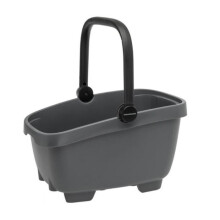 Panier arrière en plastique recyclé Newlooxs Clipper Racktime 2.0 - gris - 28 L