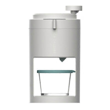 Ice Crusher Ice Shaver Crusher Snow Cone Maker Machine with Glass Bowl And Ice Mold for Home And Com