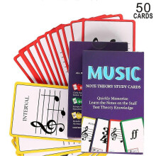 Music Note Theory Study Cards -quickly Memorize Learn The Notes on The Staff