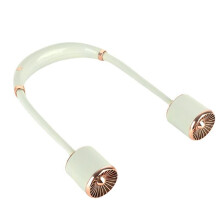 2023 New Rechargeable Neck Fan Luxury Gold Series Hands-Free Fan Outdoor Gift Portable USB Fan