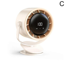 (WhiteA) High Performance Trendy Easy to Use handheld fan office outdoor portable usb digital display small fan High Quality
