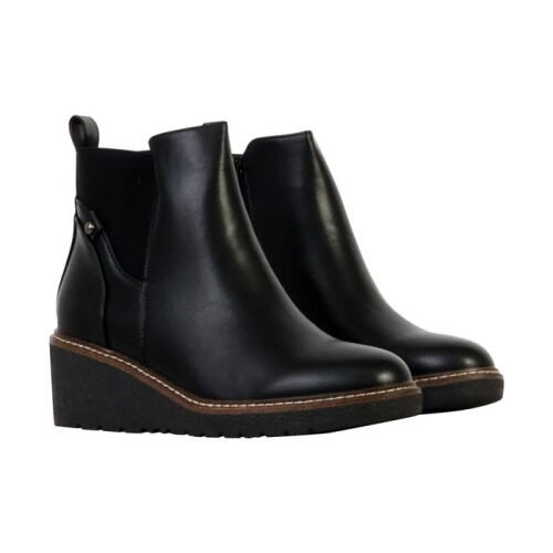 Bottines à Zip Super mode - Noir 2