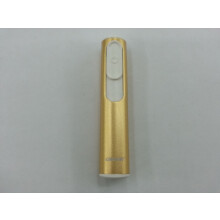(silver)Silver Metal Shell Recharge Usb Lighter Electronic Mini Cigarette Arc Windproof