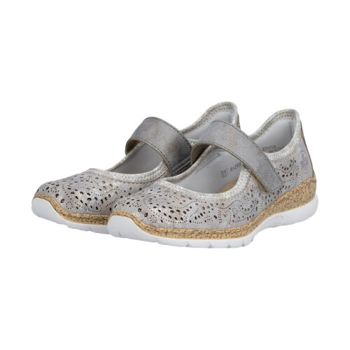 Rieker Ballerine à Scratches Rieker - Metallic 2