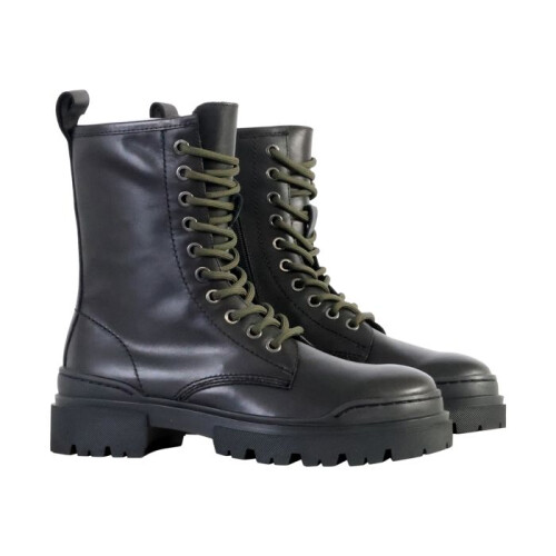 Bottines Cuir Emilie Karston Mauve - Noir 2