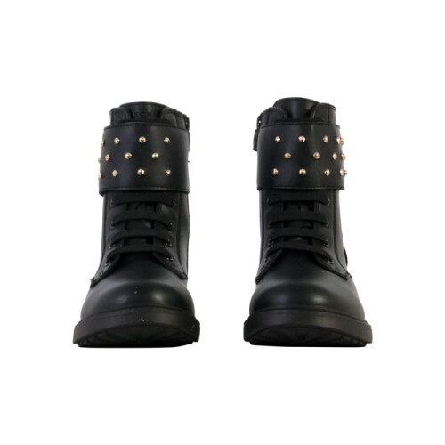 Geox Bottine à Scratches Geox Junior Eclair Synt.Lea - Noir 2