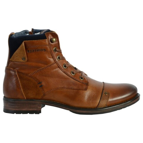 Bottines - REDSKINS - Yani - Cuir - Cognac - Confortable - Lacets 1