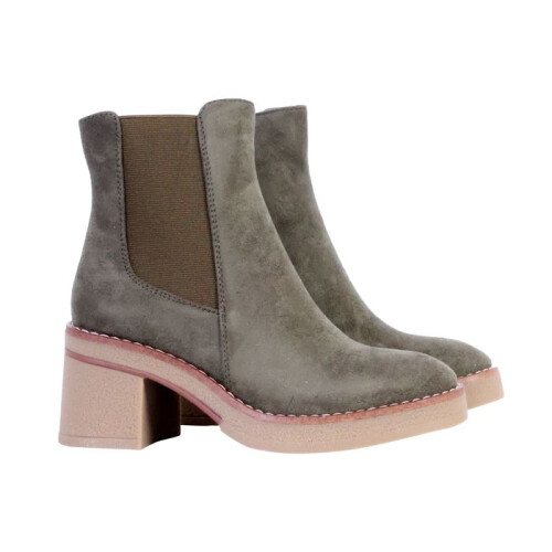 Bottines à Zip The Divine Factory - Kaki 2