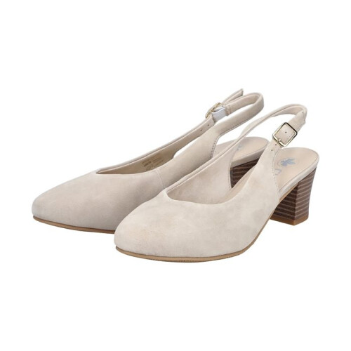 Rieker Escarpins Cuir à Talon Rieker Calf - Beige 2