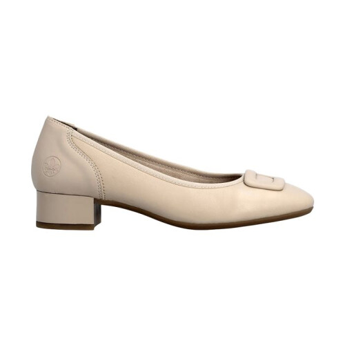 Rieker Ballerine à Talon Cuir Rieker - Beige 1