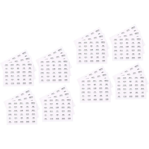 60pcs Adhesive Cosmetic Sticker for Spray Empty Bottle Identification Label for Cosmetic Sorting
