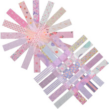 DIY Washi Paper Sticker Strips Set, 2 Packs Delicate Decorative Journal Stickers