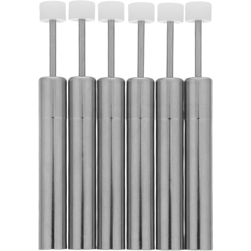 6pcs Soft Close Damper Replacement for Garbage Can Lid Nickel-Plated Iron Hydraulic Piston