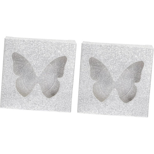 60pcs Empty Lash Packaging Box for False Eyelashes Storage Case Organizer Lid Storage Box for Eyelash Trays