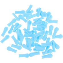 60pcs Ear Wax Removal Replacement Tips Silicone Ear Spoon Covers Cleaner Tips Scoop Sleeves Accessories