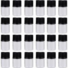 60pcs Glass Vials Leak Travel Bottles Emulsion Caps Refillable Bottles