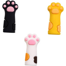 6pcs Silicone Tweezers Caps and Protective Nail Nipper Covers Cat Claw Anti-drop Set