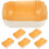 6pcs Rectangular Poplar Bread Pan Non-Stick Loaf Mold No Bottom Uniform Heat Conduction Oven Bakeware 1