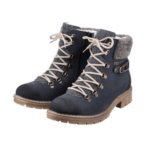 Rieker Bottine à Lacets Rieker Morbido - Bleu 2