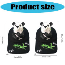 Women Cartoon Panda Hat 3D Animal Theme Baseball Hat for Travel and Fun Adult Children Headwear for Various Outfit