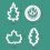 4 Pcs Autumn Leaf Cookie Cutter Set Mini Plastic Fondant Icing Mould Diy Baking Tool 1