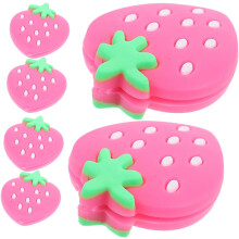 6PCS Pink Strawberry Tennis Racket Shock Absorbing Silicone Dampeners