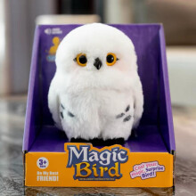 (Brown, Battery version + battery) Harry Potter Owl Plush Toy Universal Studios Kids Comfort Interactive Toy Hedwig Bestseller