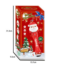 Lovely Music Light Santa Bubble Wands Toys Lightweight Portable Bubble Maker Toy Novelty Chirstmas Gift