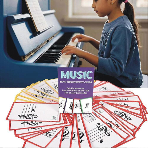Music Note Theory Study Cards -quickly Memorize Learn The Notes on The Staff 2