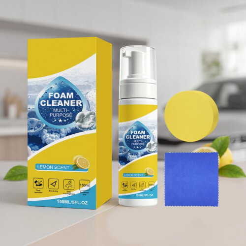 Multi-Purpose Foam Cleaner for Car Interior Deep Cleaning No-Scrub Formula 500ml 1