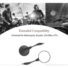 2 Pack Motorcycle Handlebar Mirrors Motorcycle Handlebar Mirrors