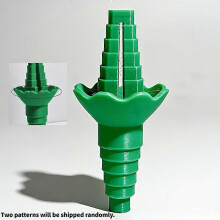 (Green) Universal Bottle Emptying Kit, Reusable Liquid Transfer Connector with No Waste Funnel Adapter for Soap Shampoo Conditioner Lotion