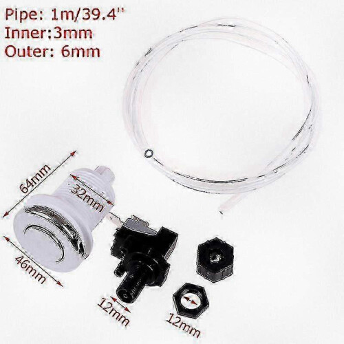 16A Push Button Air Switch for Waste Disposal Unit and Bathtub Massage Chair Control 1