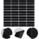 Hook and Loop Tape Double-Sided Adhesive Nylon Sticker Strips Black Round Corner 60 Pieces 4