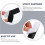 Hook and Loop Tape Double-Sided Adhesive Nylon Sticker Strips Black Round Corner 60 Pieces 7