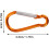 60Pcs Multi-Functional Aluminum Carabiner Clips, Small Waterproof Snap Hook Keychain 2