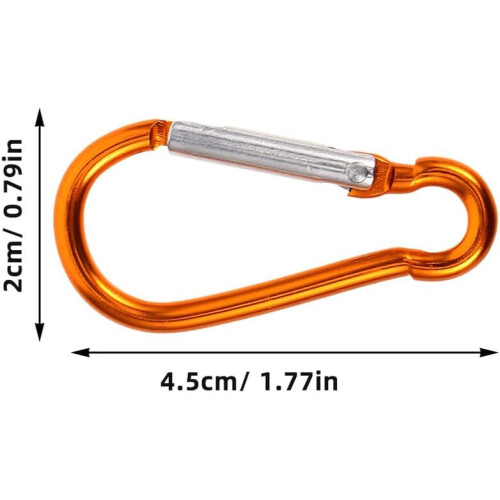 60Pcs Multi-Functional Aluminum Carabiner Clips, Small Waterproof Snap Hook Keychain 1