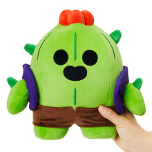 (17*20* 21cm cm, Colt) Brawl Stars Plush Doll Leon Stuffed Toy Hero Action Figure Cartoon Shelly Colt Soft Gift