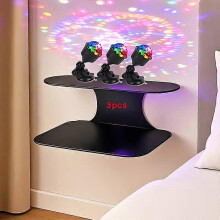 3 Pack Smart RGB Ambient Lights with Dynamic Gradient, Stage Flash & DJ Mode, USB Powered Suction Cup Mount for Living Room Home Theater Karaoke