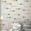 6 Sheets Half Dot Pattern Wall Decal PVC Dot Decal 12x12inch 6