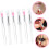 6pcs Portable Silicone Lip Brushes Lids Dustproof Applicators for Lip Makeup Soft Tip 2