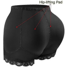 (L, nude) New Padded Butt Lifter Underwear Butt Enhancer Body Shaper Hip Shapwear Underwear Push Up Panties