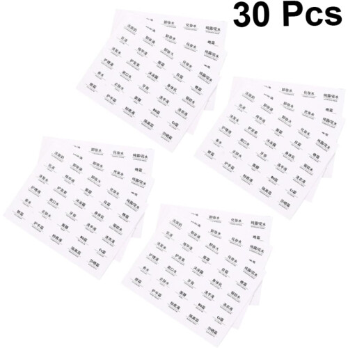 60pcs Adhesive Cosmetic Sticker for Spray Empty Bottle Identification Label for Cosmetic Sorting 2