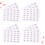 60pcs Adhesive Cosmetic Sticker for Spray Empty Bottle Identification Label for Cosmetic Sorting 6
