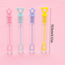 (Cant beat the style) Bulk 48 Unbreakable Bubble Wand User Friendly Materials Travel Sized Tube Kids Party Favors with Multiple Color Multicolor