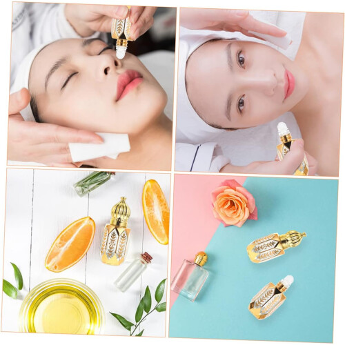 6pcs Refillable Essential Oil Dropper Bottles Empty Perfume Dispenser Glass Containers 2