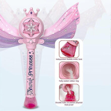 (Princess Windmill) LED Bubble Wands with Sound Effects - Fun Outdoor Toys for Birthday Parties