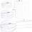 11pcs Cake Scrapers Cake Decorating Tools Round Acrylic Easy to Clean Baking Tool for Baking Lovers 2