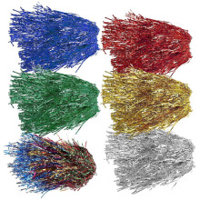 Fashionable Hair Wigs Fake Hair for Party Use 6Pcs Assorted Color Shiny Cosplay